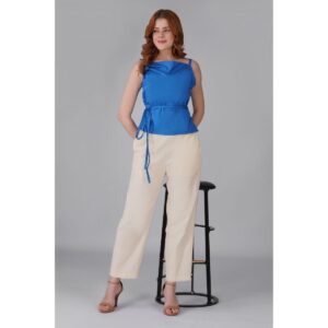 The Birdbox Project Zephyr Tie up Cotton Top